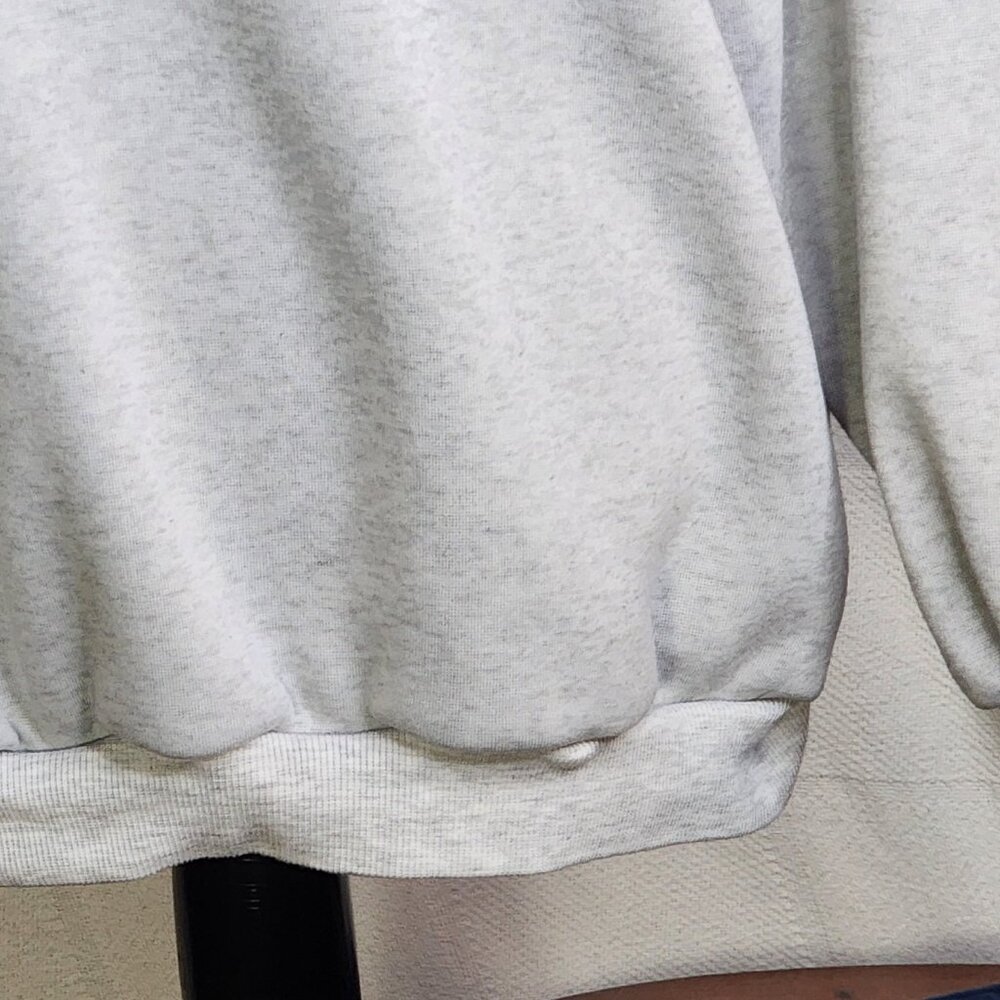 Shein Grey Crewneck with Pink Detroit Graphic Long Sleeve Poly Sweatshirt Sz S - Picture 4 of 16